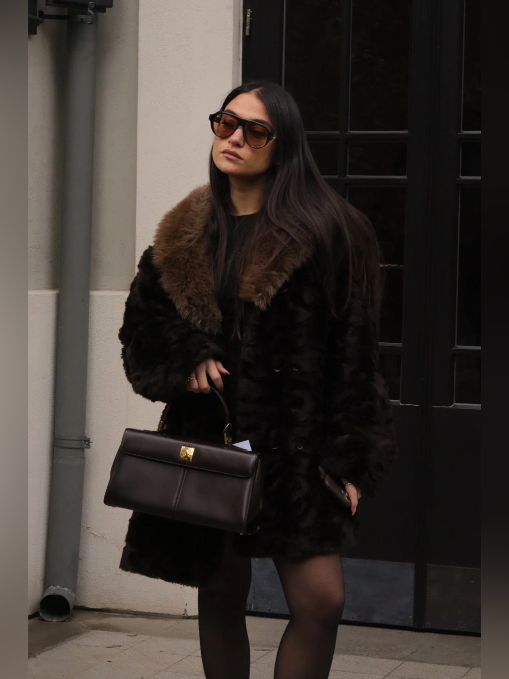 Vintage Yves Saint Laurent Leather Top Handle Bag